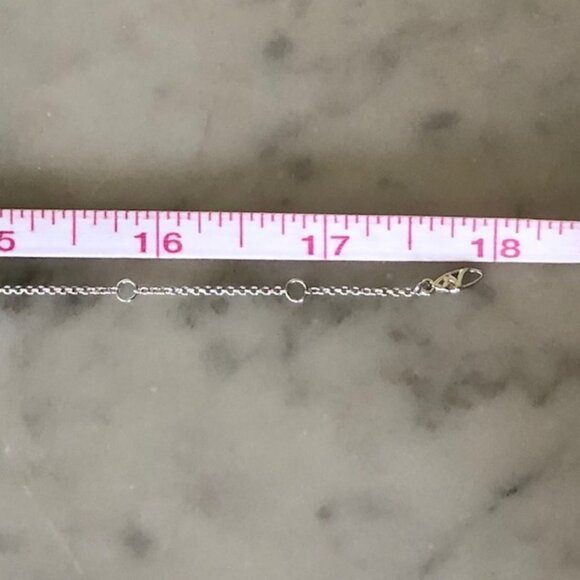 N Hallmark Silver CZ Teardrop Cluster Infinity Necklace - Picture 8 of 16